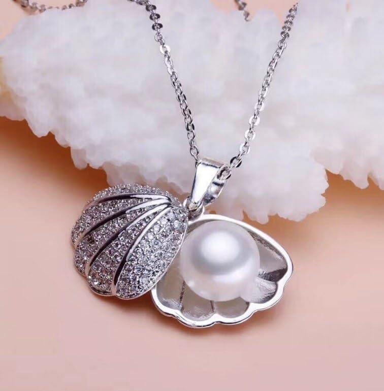 Seashell and Pearl Necklace Boho Bloom