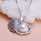 Seashell and Pearl Necklace Boho Bloom