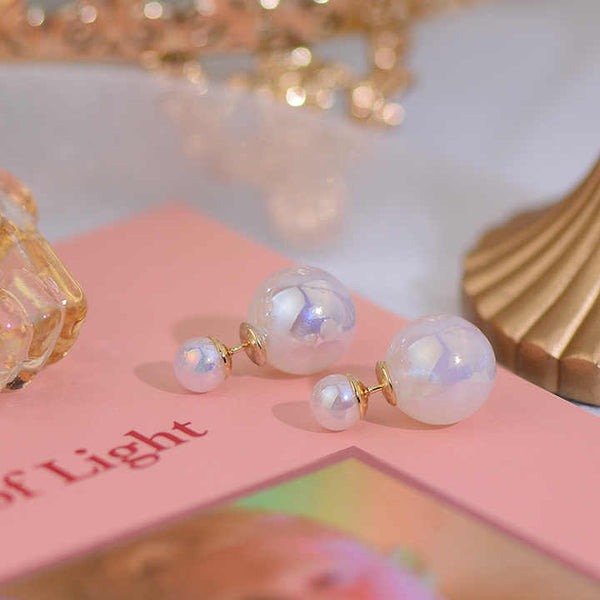 Pearl Ball Earring Boho Bloom