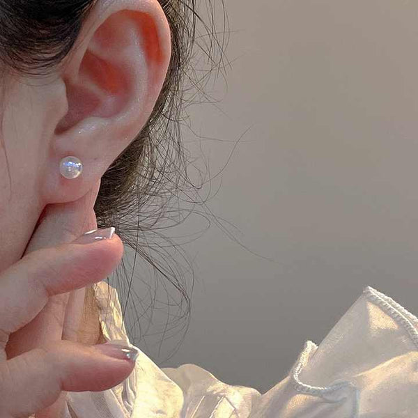 Pearl Ball Earring Boho Bloom