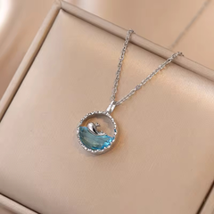 Love silver dolphin pandent Boho Bloom