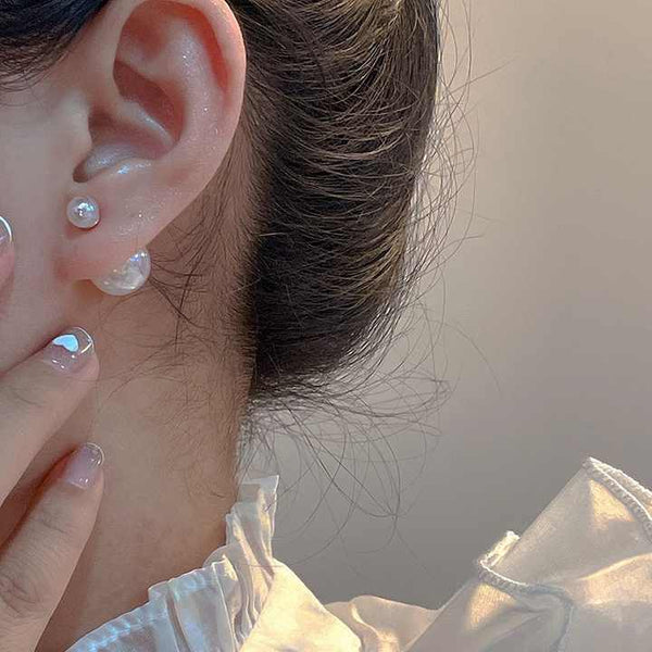 Pearl Ball Earring Boho Bloom