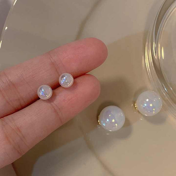 Pearl Ball Earring Boho Bloom
