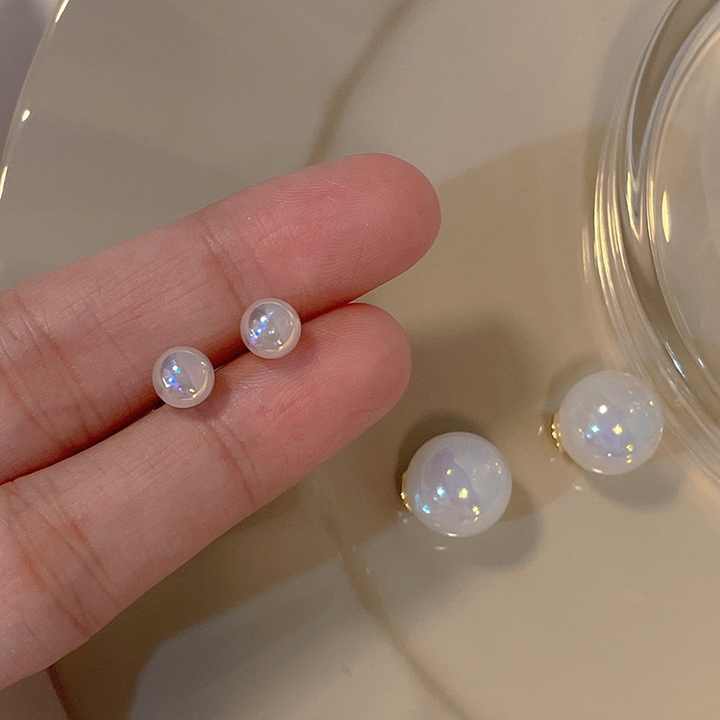 Pearl Ball Earring Boho Bloom