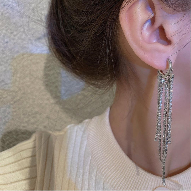 Western white diamond stone earrings Boho Bloom