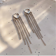 Western white diamond stone earrings Boho Bloom
