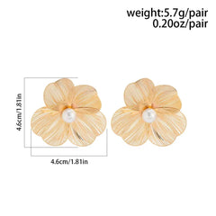 Cut Out Metal Flower Earrings Boho Bloom