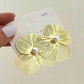 Cut Out Metal Flower Earrings Boho Bloom