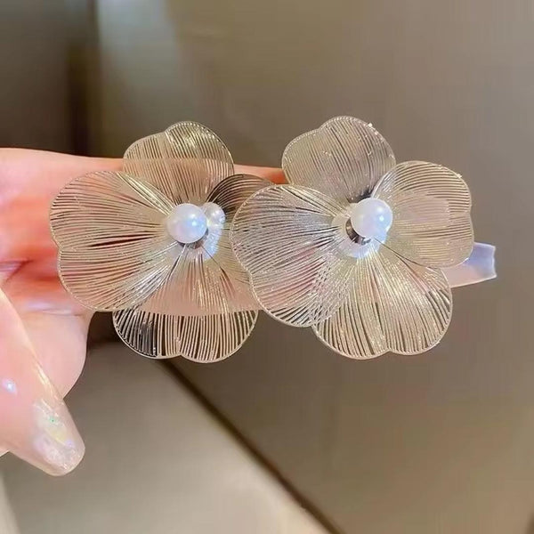 Cut Out Metal Flower Earrings Boho Bloom