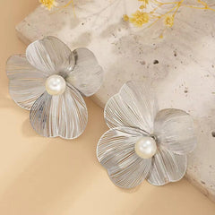 Cut Out Metal Flower Earrings Boho Bloom