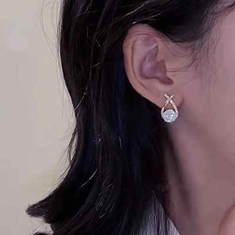 Shiny Crystal Earring Boho Bloom