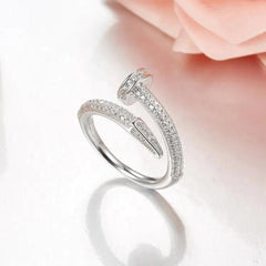 Silver Wrap-Around Ring Boho Bloom