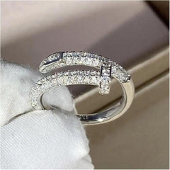 Silver Wrap-Around Ring Boho Bloom