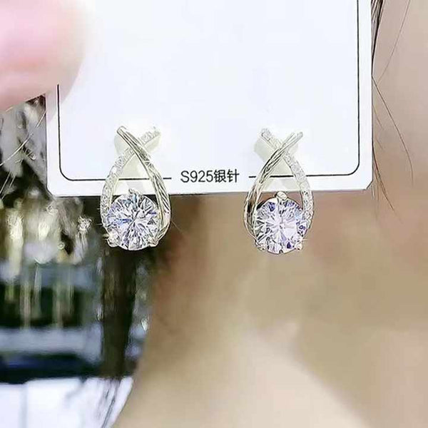 Shiny Crystal Earring Boho Bloom