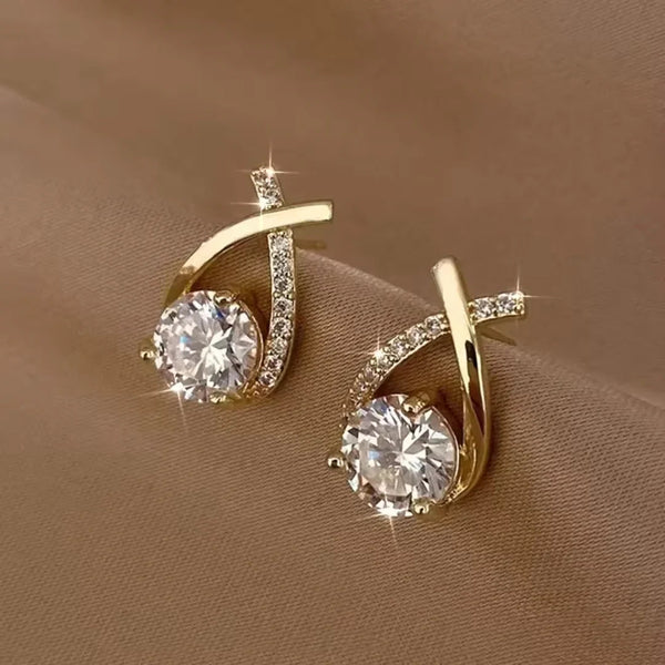 Shiny Crystal Earring Boho Bloom