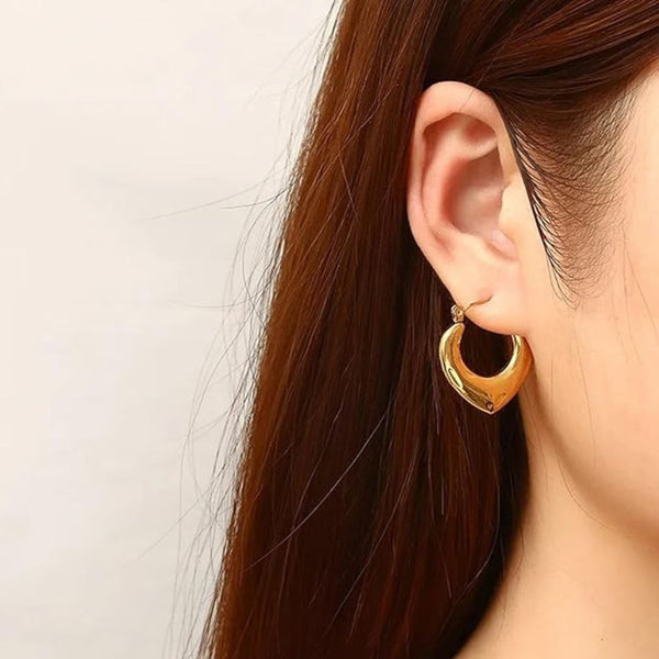 stainless steel v hoop Boho Bloom