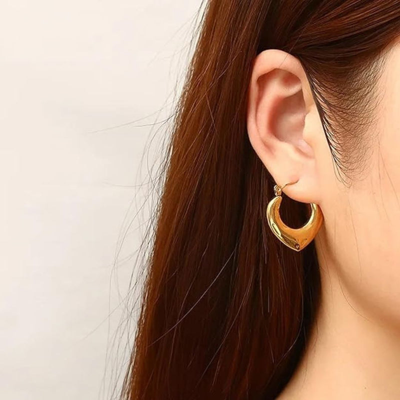 stainless steel v hoop Boho Bloom