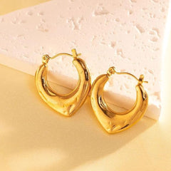 stainless steel v hoop Boho Bloom