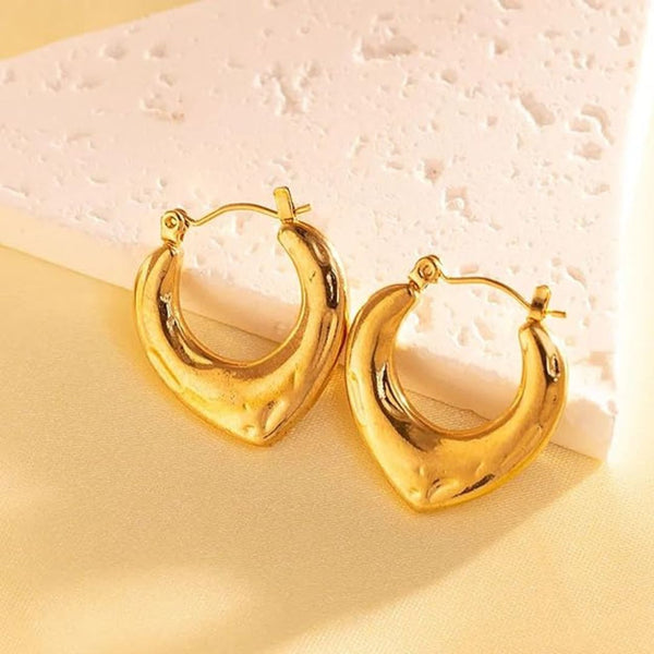 stainless steel v hoop Boho Bloom