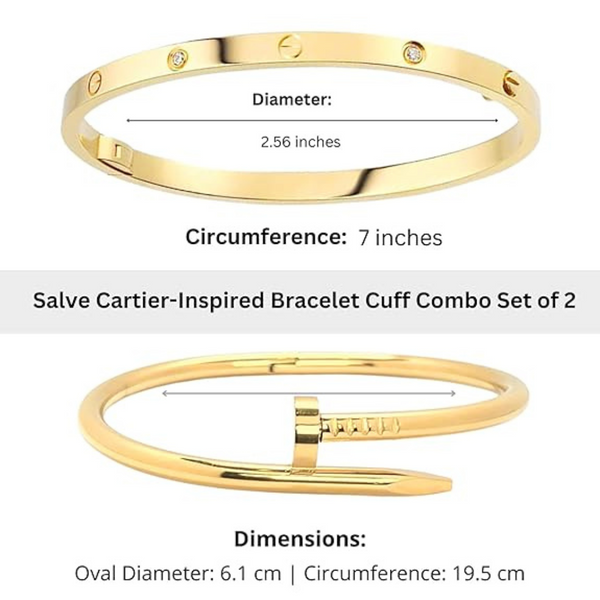 Anti-Tarnish Band & Nail Cuff Hand Bracelet for Women Beauty NX
