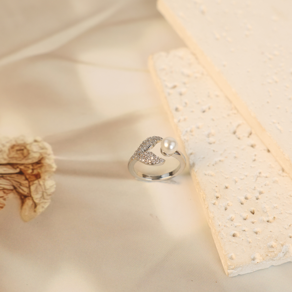 Love silver fish ring Boho Bloom
