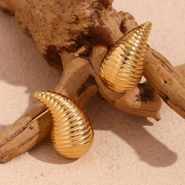 Gold Plated Earrings Boho Bloom