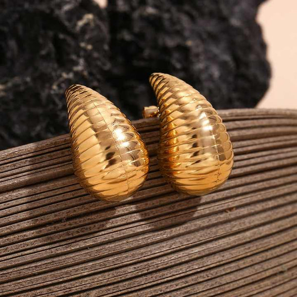 Gold Plated Earrings Boho Bloom