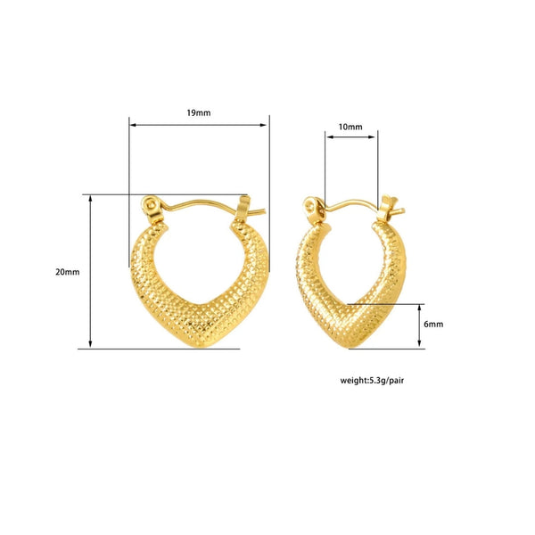 Anti Tarnish Golden Earrings For Women Boho Bloom