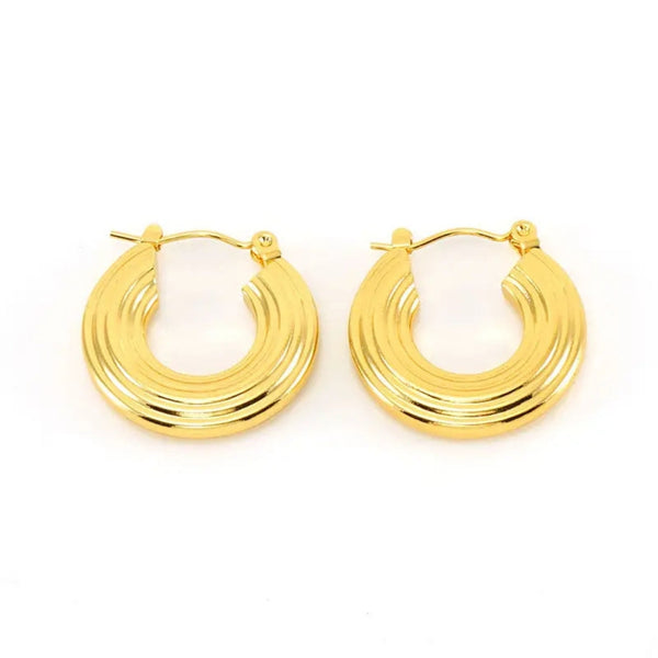 Anti Tarnish Golden trendy Stud Earrings Boho Bloom