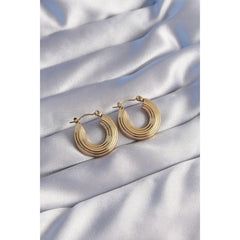 Anti Tarnish Golden trendy Stud Earrings Boho Bloom