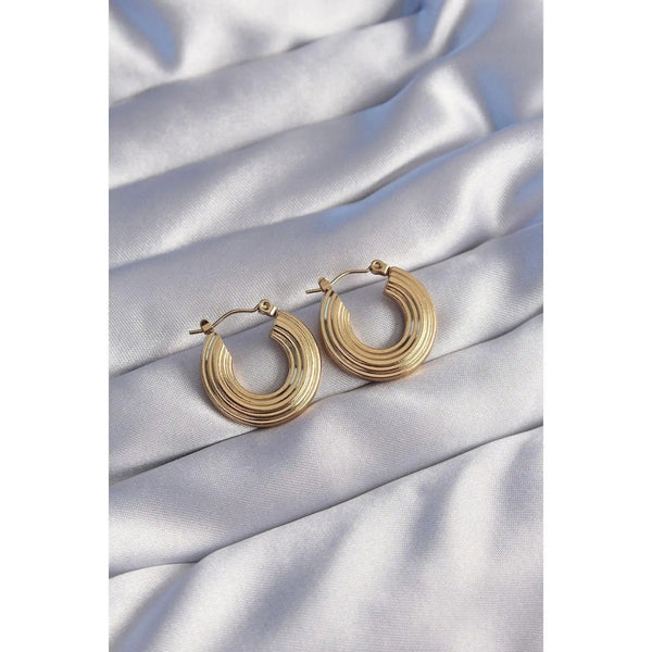 Anti Tarnish Golden trendy Stud Earrings Boho Bloom