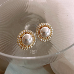 Party Wear Big Pearl Earring Boho Bloom