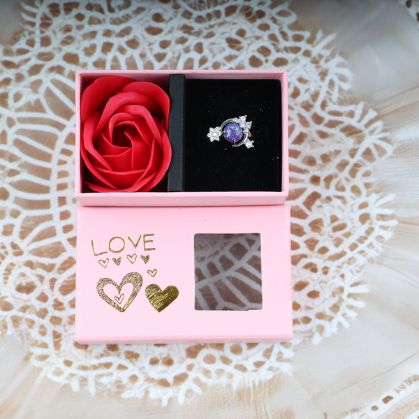 Love purple stone chand ring Boho Bloom