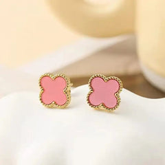 Anti Tarnish Cute Lil Pink Stud Earring Boho Bloom