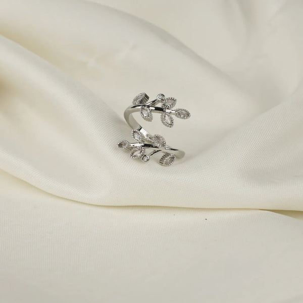 Leaves Sterling Silver Ring Boho Bloom