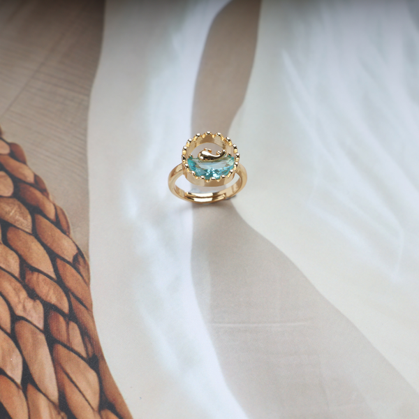 Love gold dolphin ring Boho Bloom