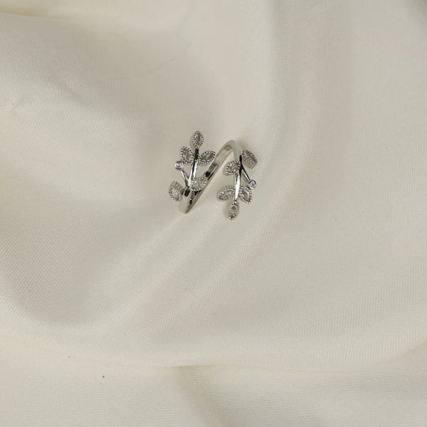 Leaves Sterling Silver Ring Boho Bloom
