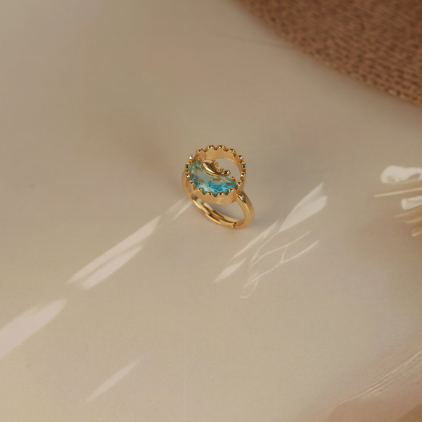 Love gold dolphin ring Boho Bloom