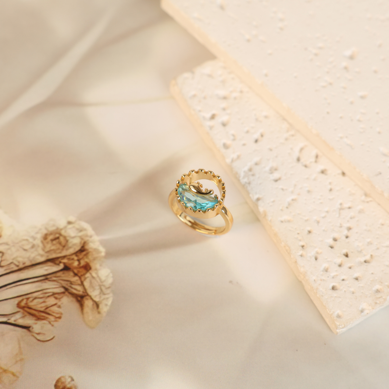 Love gold dolphin ring Boho Bloom