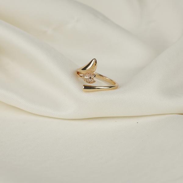 Golden Beautiful Princess Ring Boho Bloom