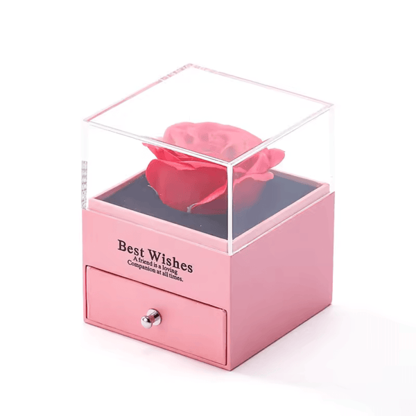 Luxury Acrylic Glass Window Jewelry Drawer Box Beauty NX