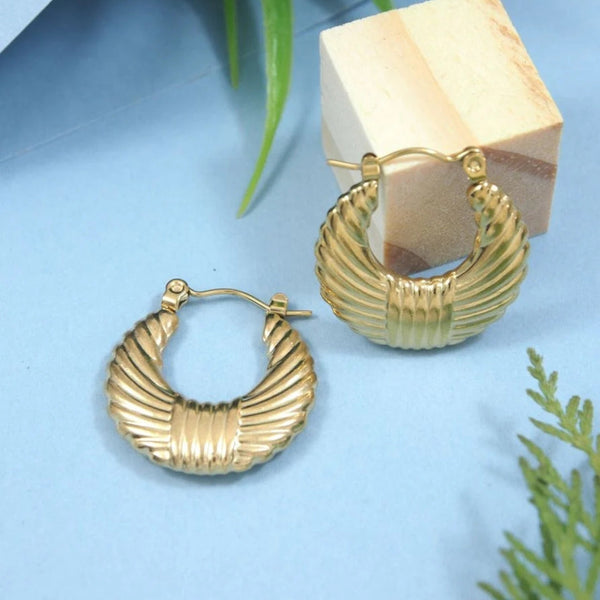 Anti tarnish sofia hoop earrings Boho Bloom