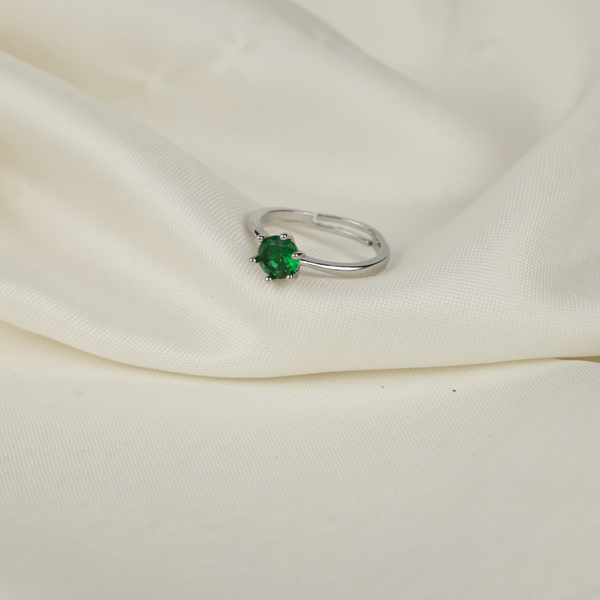 Silver Affordable Proposal Ring Boho Bloom