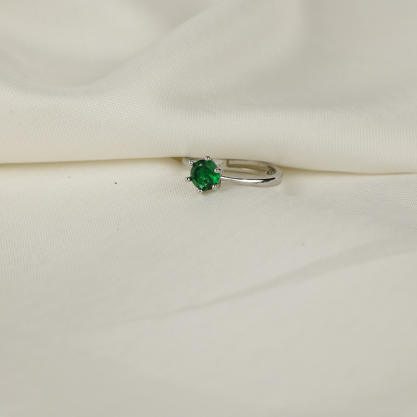 Silver Affordable Proposal Ring Boho Bloom