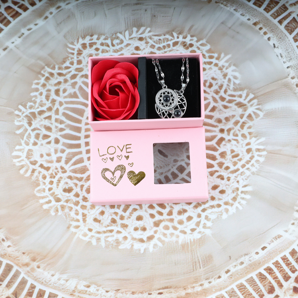 Love Moon Couple Pendant Boho Bloom