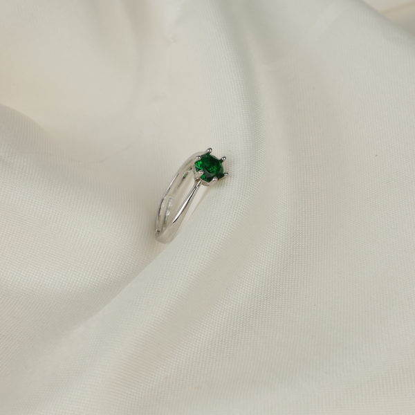 Silver Affordable Proposal Ring Boho Bloom