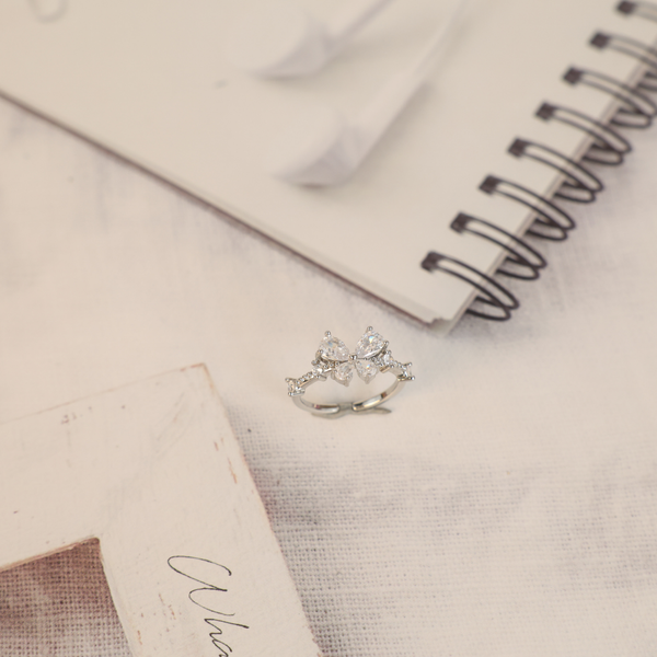 Love zirconia butterfly ring Boho Bloom