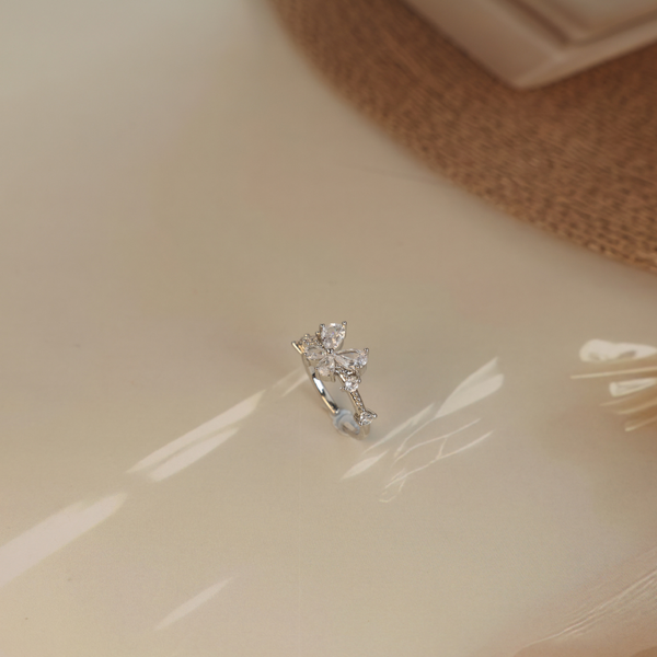 Love zirconia butterfly ring Boho Bloom