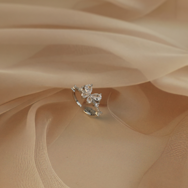 Love zirconia butterfly ring Boho Bloom