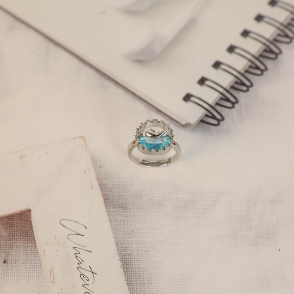 Love silver dolphine ring Boho Bloom